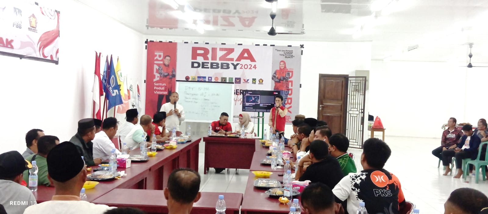 Jelang Pencoblosan, Paslon Riza-Debby Ajak Partai Koalisi Aktif Sosialisasi Program Visi Misi ke Masyarakat