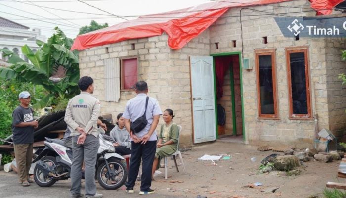 PT Timah Gerak Cepat Bantu Warga Terdampak Puting Beliung