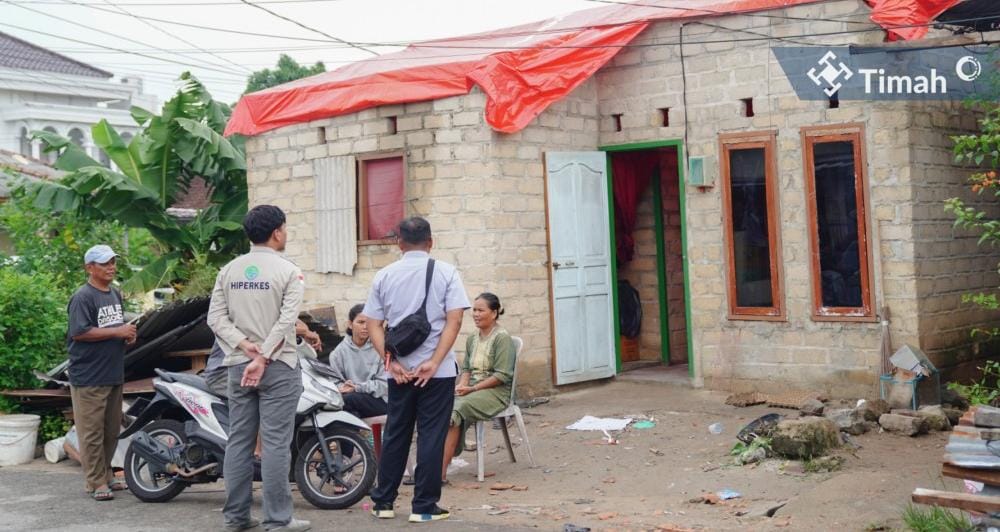 PT Timah Gerak Cepat Bantu Warga Terdampak Puting Beliung