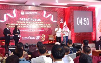 Paslon Riza-Debby Bahas Kerukunan Beragama dan Pembangunan Pariwisata dalam Debat Publik Pilkada 2024