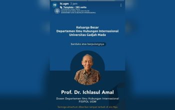 Pejuang Kebebasan Pers “Prof Ichlasul Amal” Meninggal Dunia