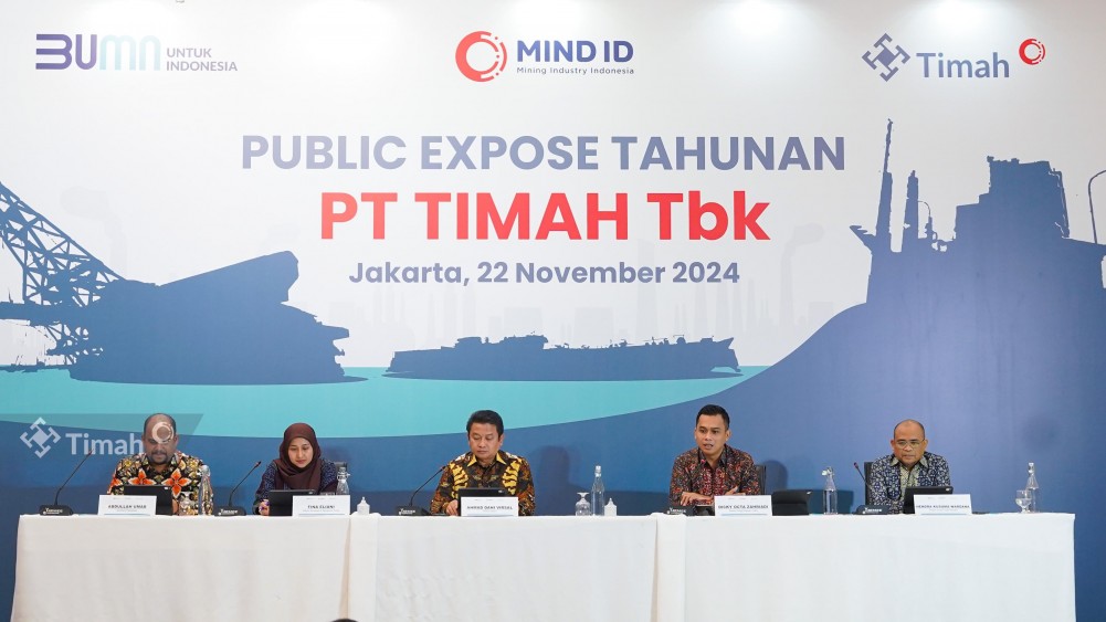 PT Timah Tbk Catat Peningkatan Kinerja pada Public Expose 2024