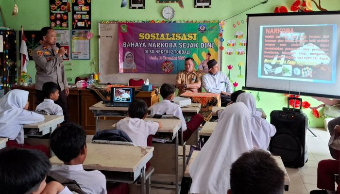 Cegah Narkoba Sejak Dini, Polres Basel Edukasi Siswa SD di Toboali