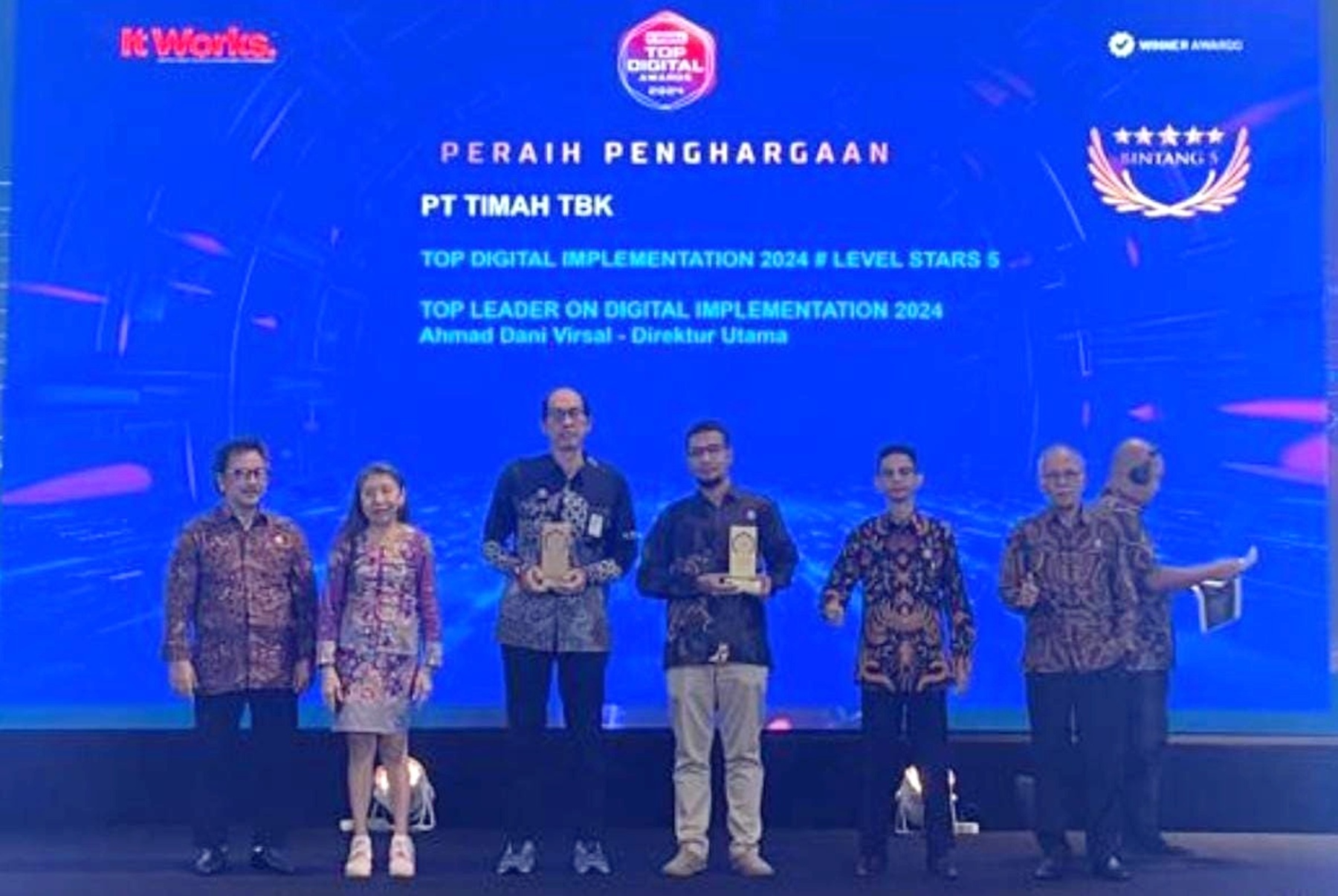 PT Timah Sabet Bintang 5 dalam Ajang Digital Award 2024