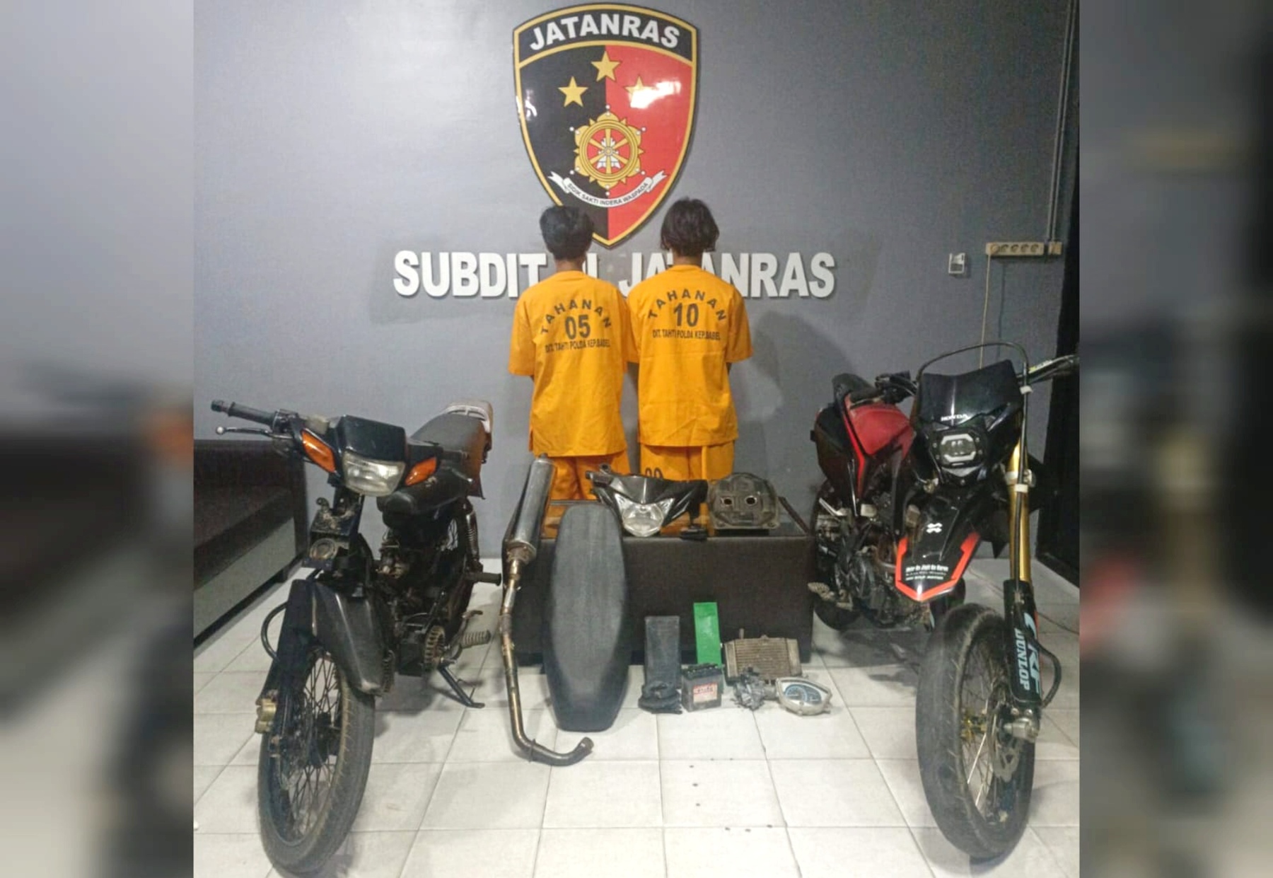 Nekat Curi Motor Demi Sabu, Dua Pemuda di Bangka Ditangkap