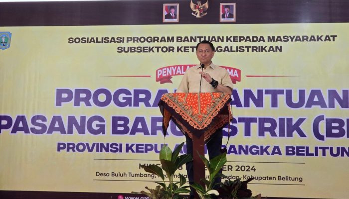 Komisi XII DPR RI Resmikan Program BPBL di Belitung, 342 Rumah Teraliri Listrik