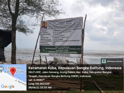 Proyek Talud Rp 66 Milyar di Bangka Tengah Diduga Caplok Lahan Warga, Suwandi Tuntut Ganti Rugi