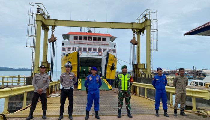 Polisi Perketat Pengamanan di Pelabuhan Sadai Jelang Natal dan Tahun Baru