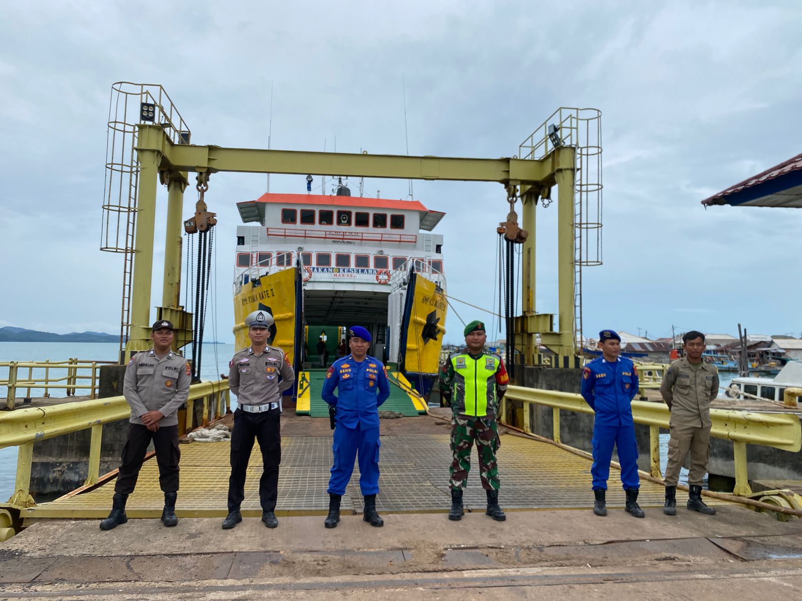 Polisi Perketat Pengamanan di Pelabuhan Sadai Jelang Natal dan Tahun Baru