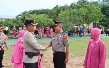 Puluhan Personel Polres Bangka Selatan Raih Kenaikan Pangkat di Penghujung Tahun