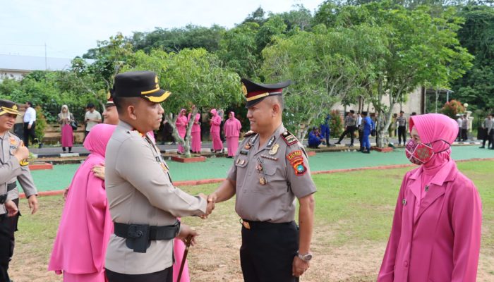 Puluhan Personel Polres Bangka Selatan Raih Kenaikan Pangkat di Penghujung Tahun