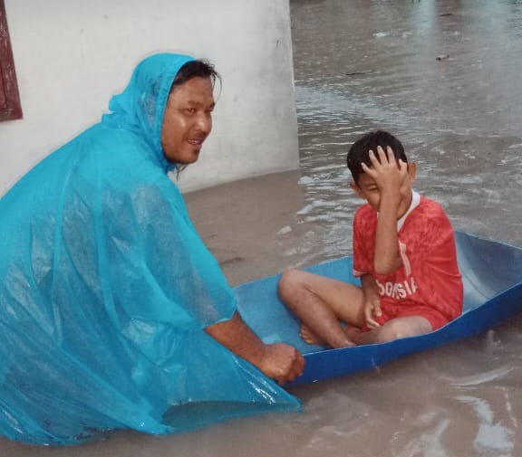 Hujan Lebat Sebabkan Banjir di Toboali, Puluhan Rumah Tergenang