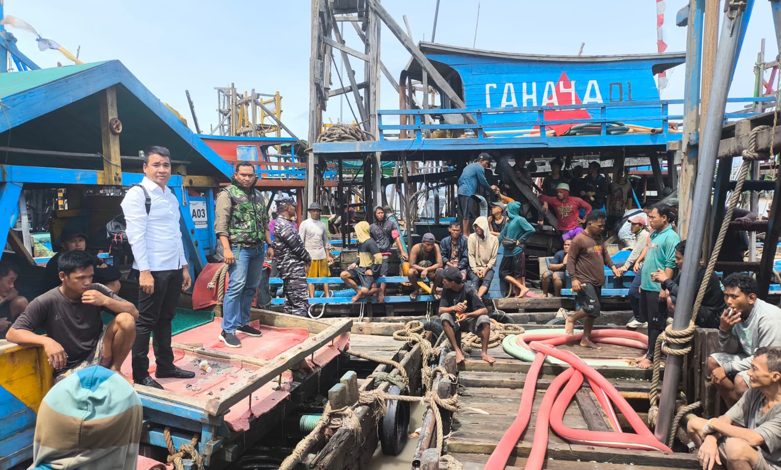 Tim Gabungan Tertibkan Penambang Tanpa SPK di Laut Bagger, Tak Ada Kompromi!