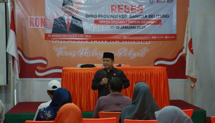 Reses di Sungailiat, Aksan Visyawan Dorong Pemanfaatan Bantuan dan Pajak