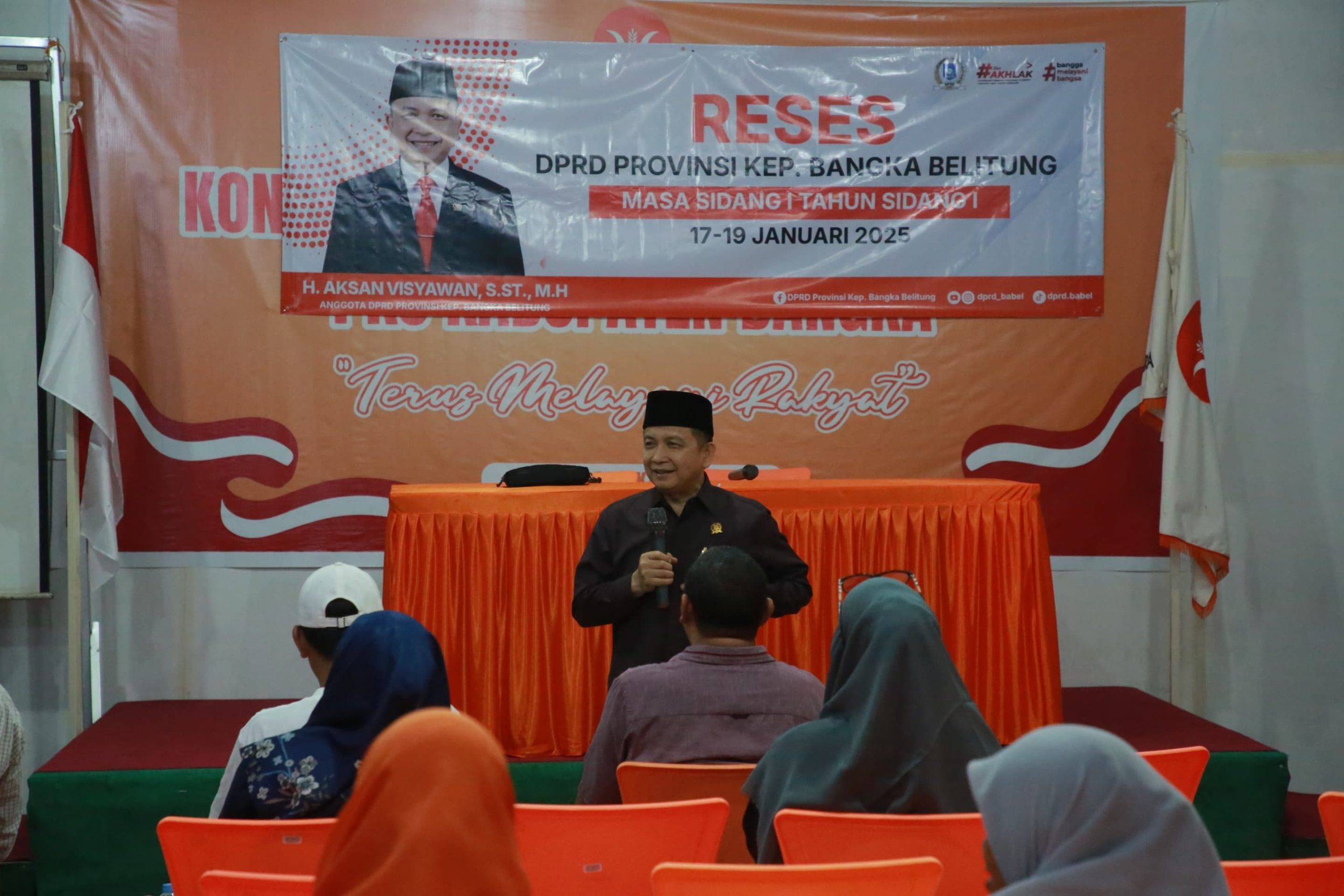 Reses di Sungailiat, Aksan Visyawan Dorong Pemanfaatan Bantuan dan Pajak