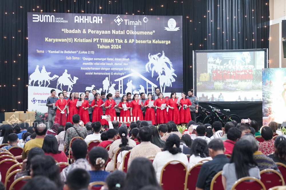 PT Timah Tbk Gelar Perayaan Natal Oikumene 2025 di Graha Timah