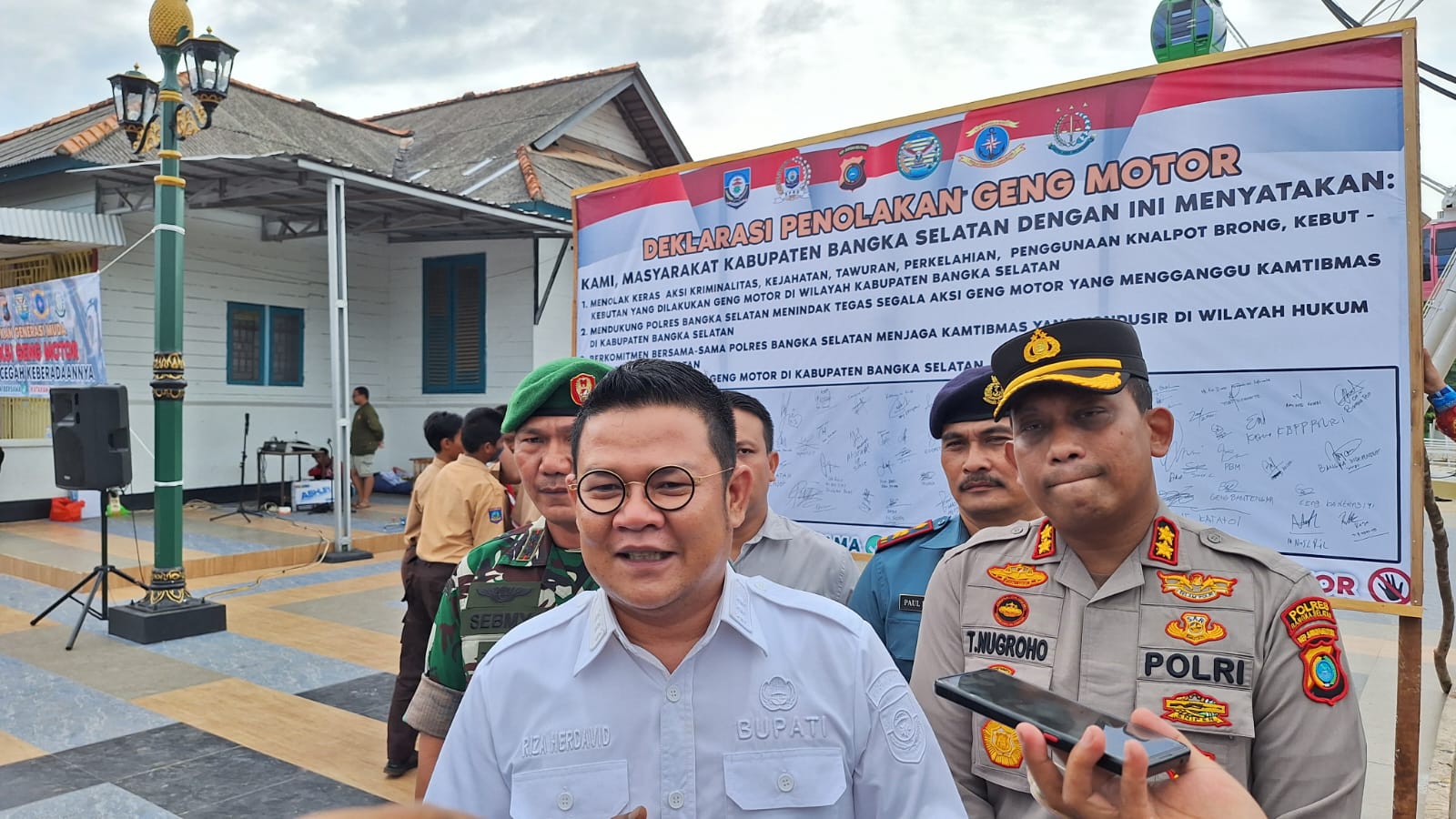 Pemkab Basel Dukung Penuh Upaya Polres Berantas Geng Motor di Kalangan Pelajar