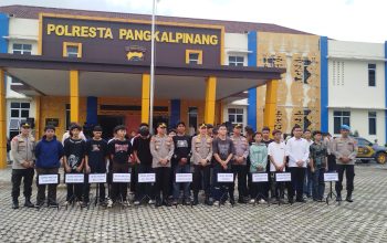 10 Geng Motor di Pangkalpinang Resmi Bubar dan Berkomitmen ke Jalan Positif