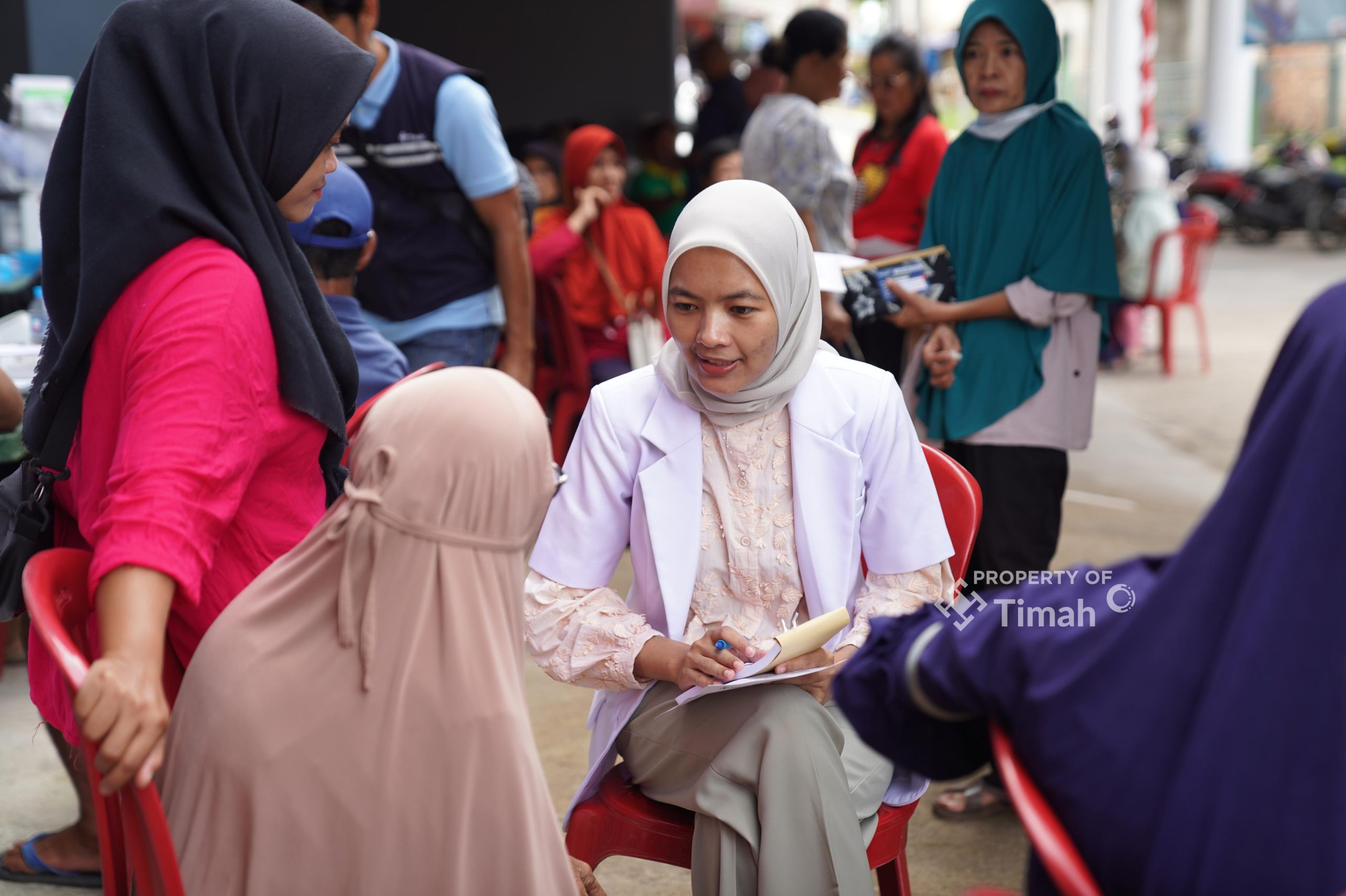 Program Mobil Sehat PT Timah Hadir di Pasar Toboali