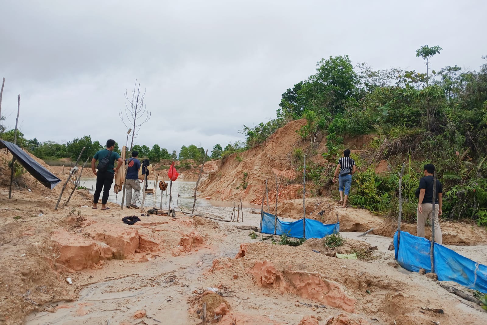 Polres Bangka Selatan Tindaklanjuti Keluhan Petani Terkait Limbah Tambang di Desa Rias