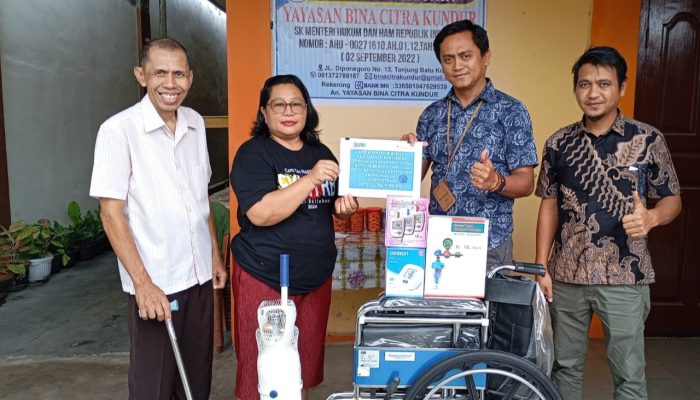 Yayasan Bina Citra Kundur Terima Bantuan Alat Kesehatan dari PT Timah