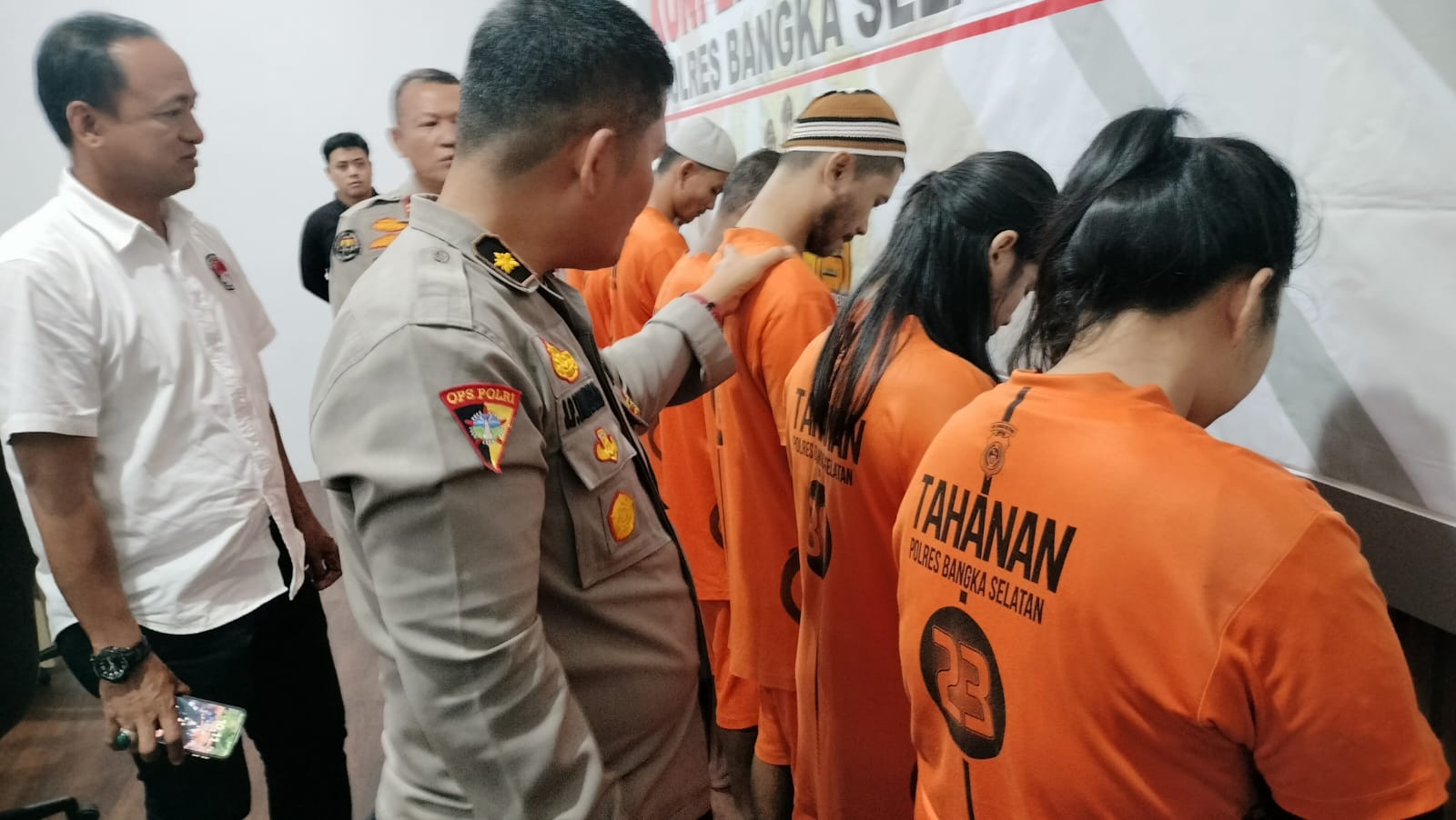 8 Pengedar dan Kurir Narkoba di Bangka Selatan Diciduk dalam Operasi Antik Menumbing