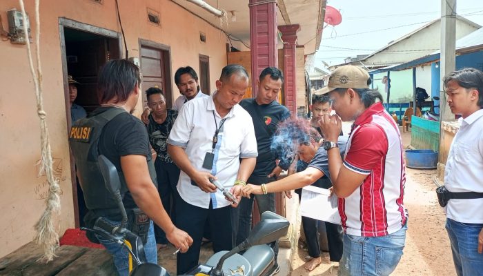 Simpan Senpi Rakitan di Bak Mandi, Pria di Toboali Diciduk Polisi