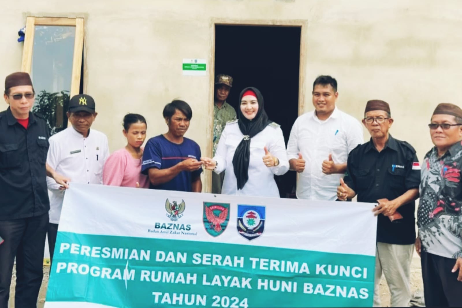 Wakil Bupati Bangka Selatan Serahkan Bantuan Rumah Layak Huni kepada 20 Keluarga