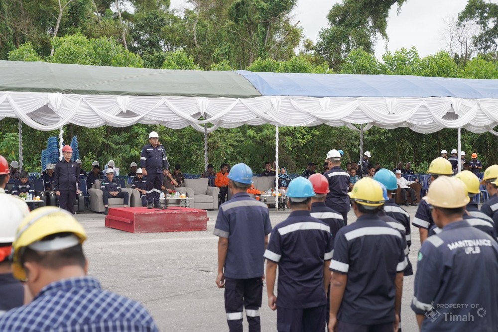 Peringati Bulan K3 Nasional, PT Timah Area Bangka Utara Gelar Apel Hingga Bagi Sembako untuk Masyarakat