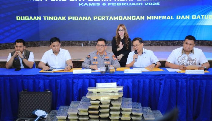 Baharkam Polri Gerebek Gudang Timah Ilegal Jaringan Internasional di Bekasi, 207 Batang Balok Timah Disita