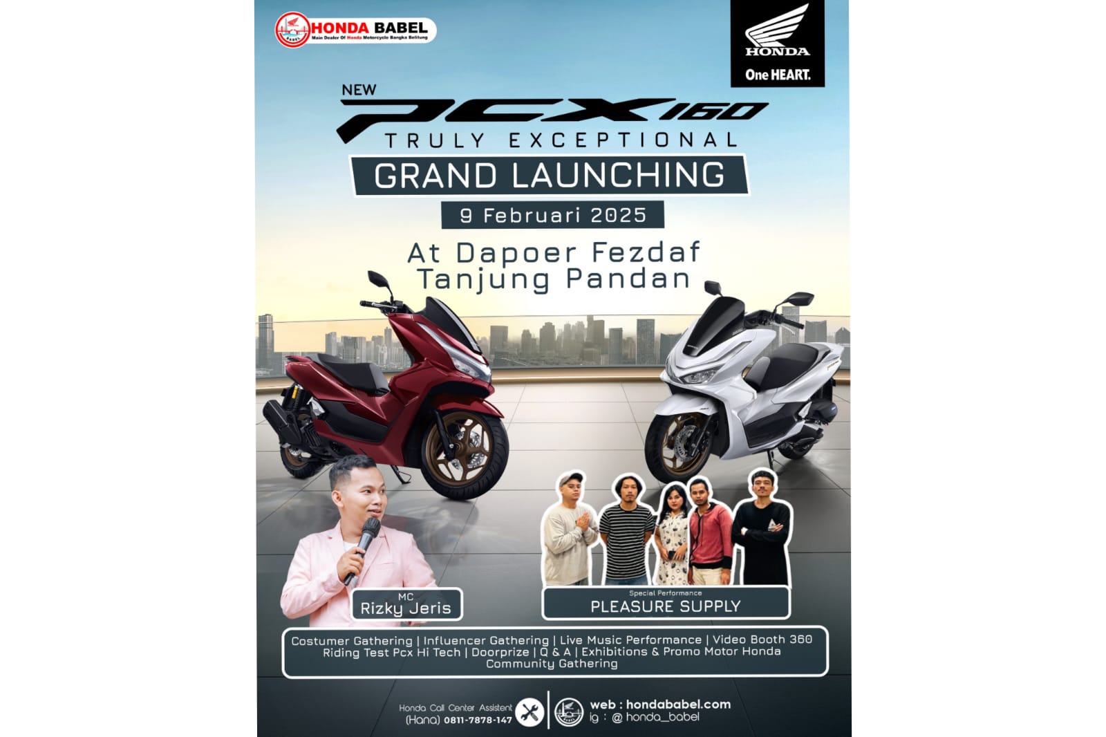 Honda Babel Hadirkan PCX Exclusive Night di Belitung  