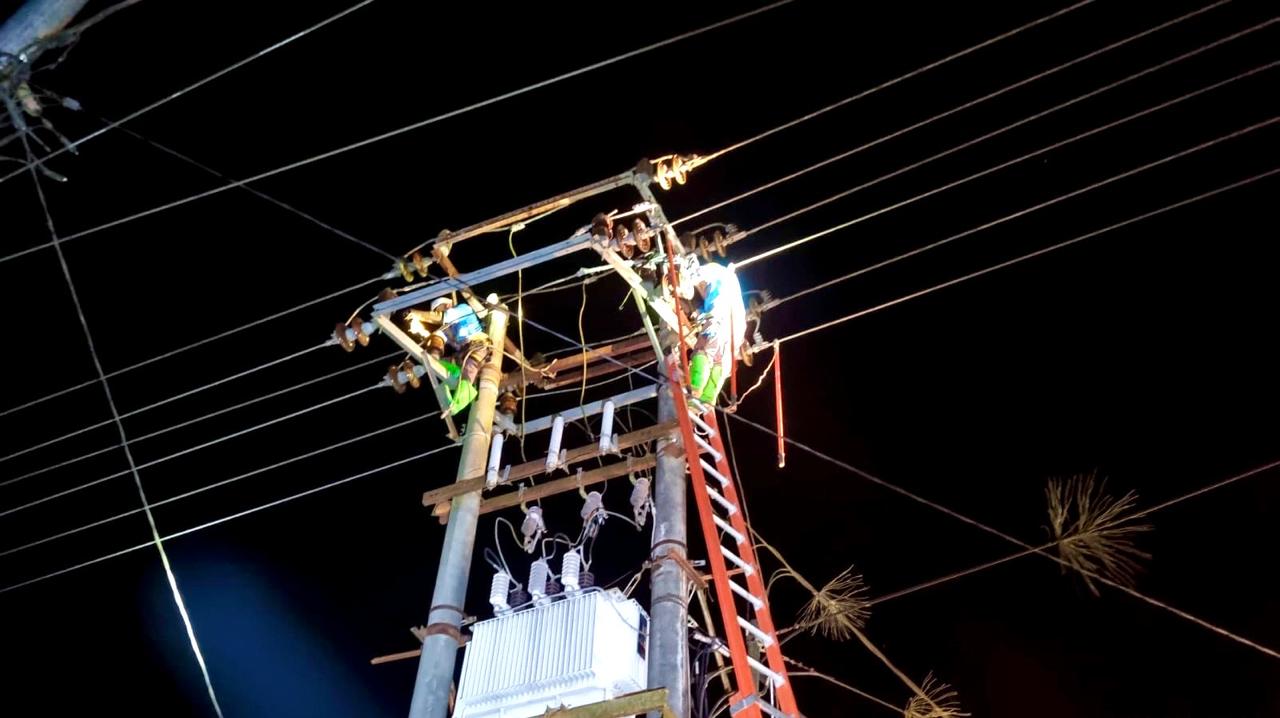 Jaga Keandalan Listrik, PLN UIW Babel Lakukan Pemeliharaan Jaringan TM dan Pemangkasan Pohon