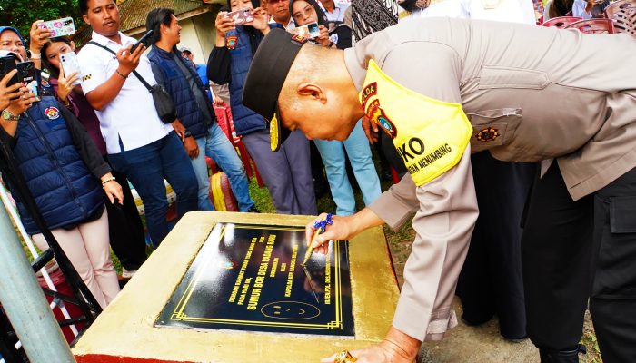 Wujud Kepedulian, Kapolda Babel Resmikan Sumur Bor di Dua Desa