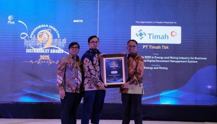 PT Timah Sabet Penghargaan Digital Sustainability Awards 2025 Kategori Energi dan Pertambangan