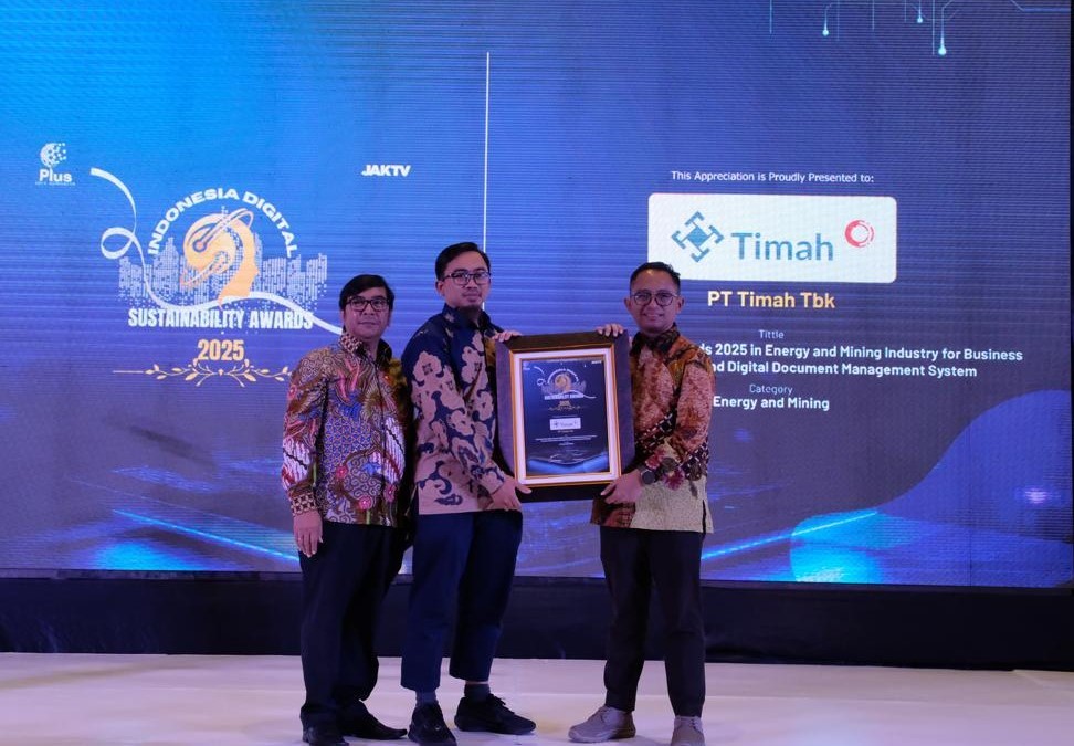 PT Timah Sabet Penghargaan Digital Sustainability Awards 2025 Kategori Energi dan Pertambangan