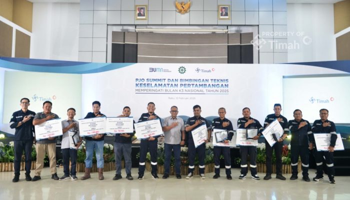 PT Timah Beri Penghargaan K3 untuk Karyawan dan Mitra Usaha