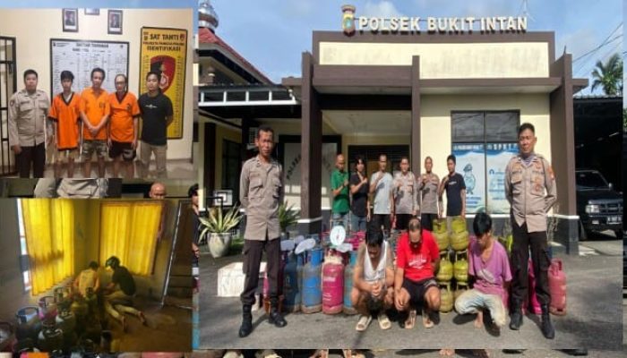 Sindikat Pengoplos Gas di Pangkalpinang Digerebek, Tiga Tertangkap dan Dua Masih Buron