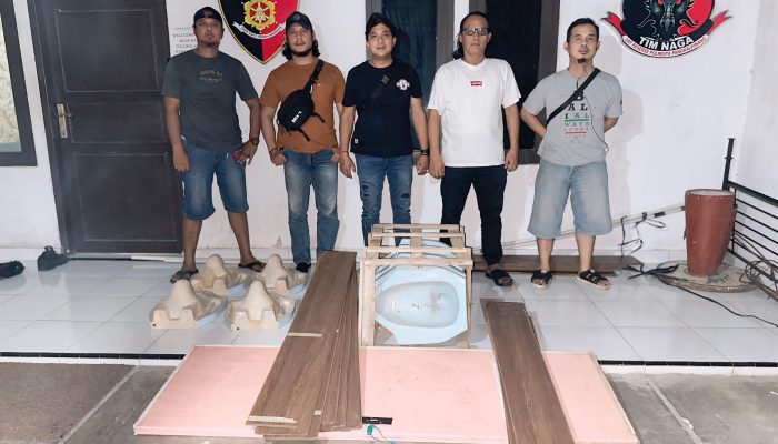Beraksi Lagi, 4 Residivis Pencuri Besi dan Pagar Panel di Bangka Digulung Polisi