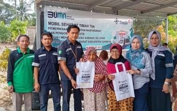 Mobil Sehat PT Timah Sapa Warga Sawang Selatan