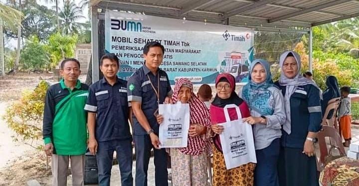 Mobil Sehat PT Timah Sapa Warga Sawang Selatan