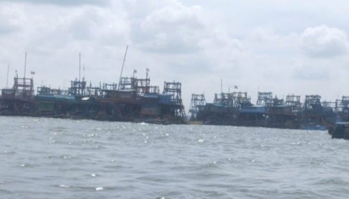 Puluhan Ponton Ilegal di Perairan Laut Sukadamai Jarah Timah di Wilayah IUP PT Timah