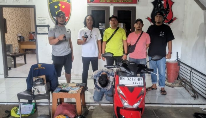 Apes! Residivis Curat Gagal Gondol Motor, Malah Diciduk Polisi di Pangkalpinang