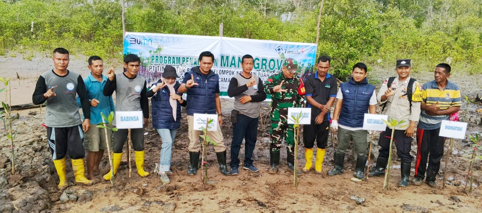 Jaga Ekosistem Pesisir, PT Timah Kembali Tanam Mangrove di Karimun