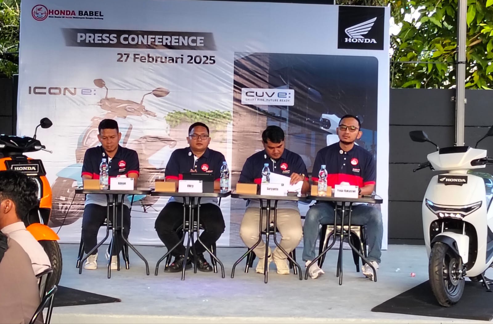 Honda Luncurkan Motor Listrik ICON e: dan CUV e: di Bangka Belitung, Tawarkan Diskon Menarik  