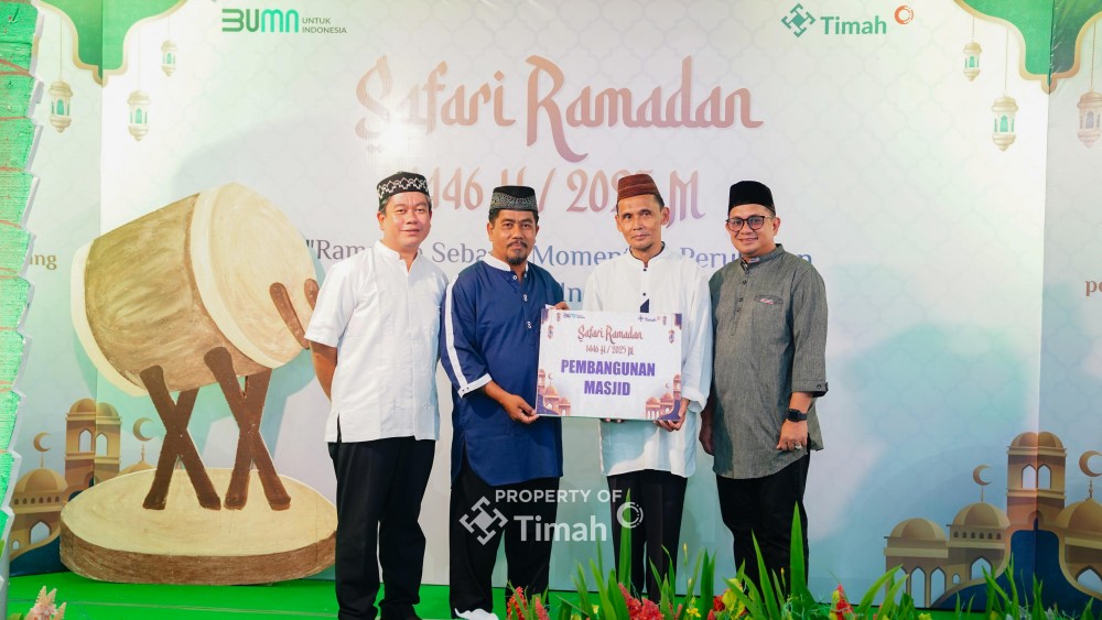Peduli Rumah Ibadah, PT Timah Ulurkan Bantuan untuk Masjid Al-Hidayah di Bangka Barat