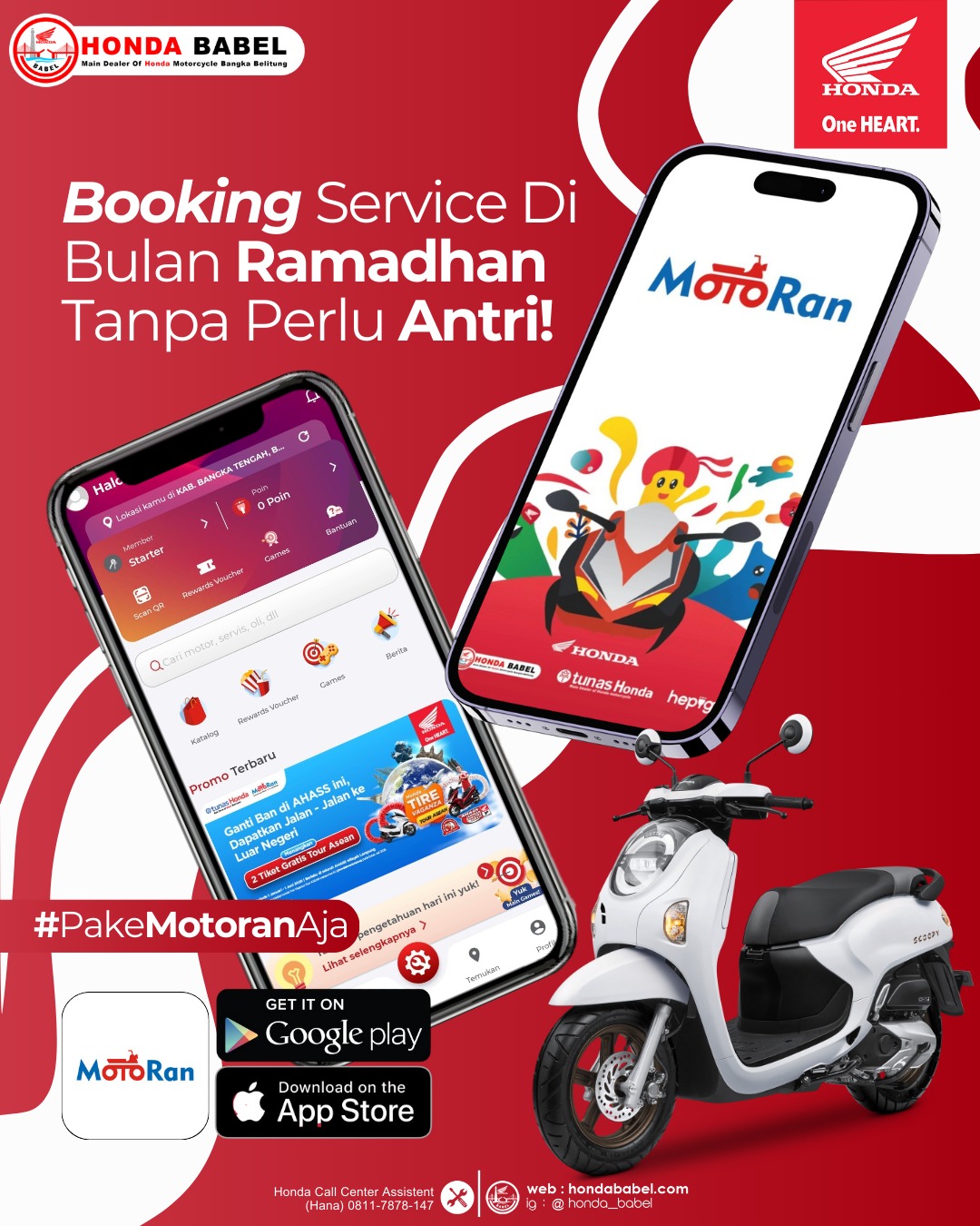 Nikmati Kemudahan Servis Tanpa Antri dan Diskon Spesial di Honda Babel Selama Ramadan