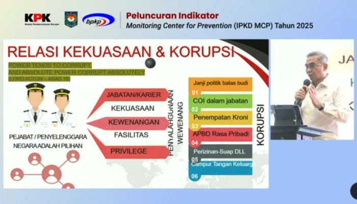 Cegah Korupsi di Pemerintah Daerah, KPK RI Luncurkan Indikator MCP Tahun 2025
