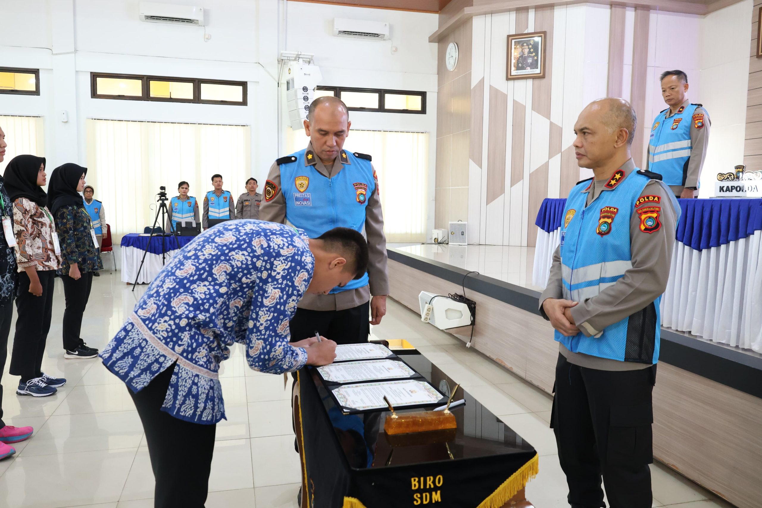 Wujudkan Rekrutmen Polri yang BETAH, Polda Babel Gelar Sumpah dan Pakta Integritas