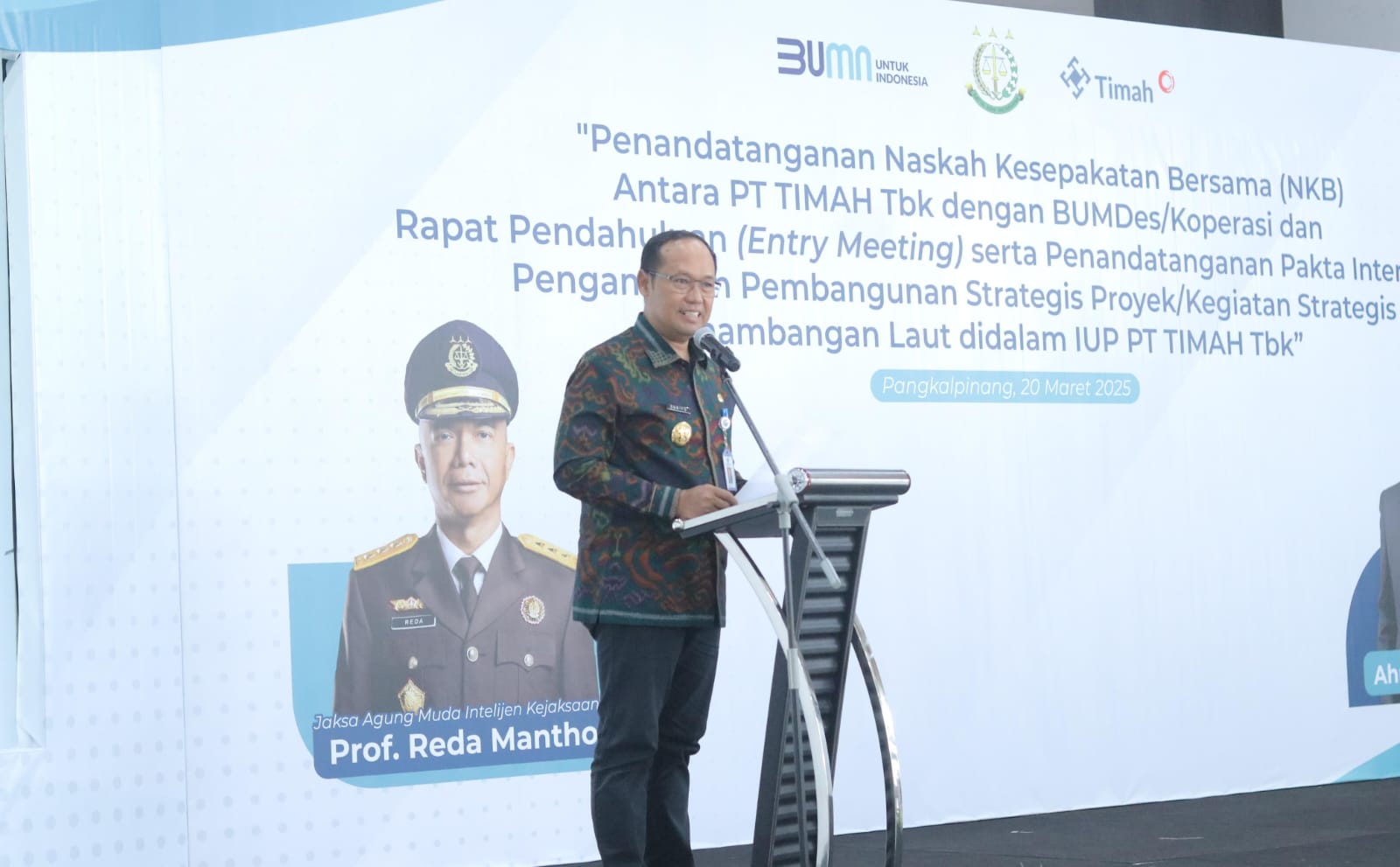 Pemprov Babel dan PT Timah Teken MoU