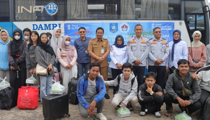 Puluhan Mahasiswa Bangka Difasilitasi Mudik Gratis oleh Pemprov Babel dan Bank Sumsel Babel